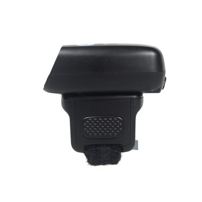 FS03 মিনি Qr কোড পরিধানযোগ্য ব্লুটুথ 2D বারকোড স্ক্যানার ফিঙ্গার রিং স্ক্যানার